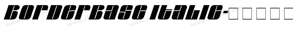 borderbase italic字体转换